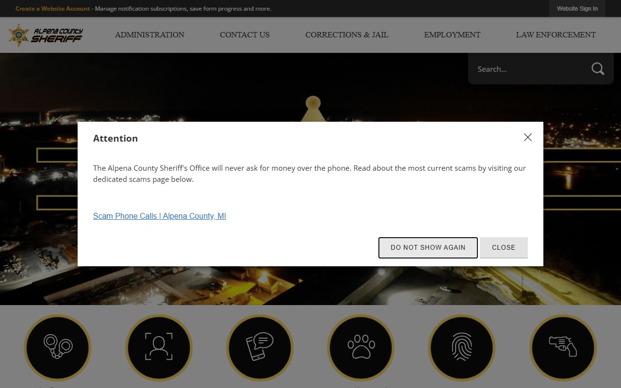 Alpena County busted mugshots sheriff website