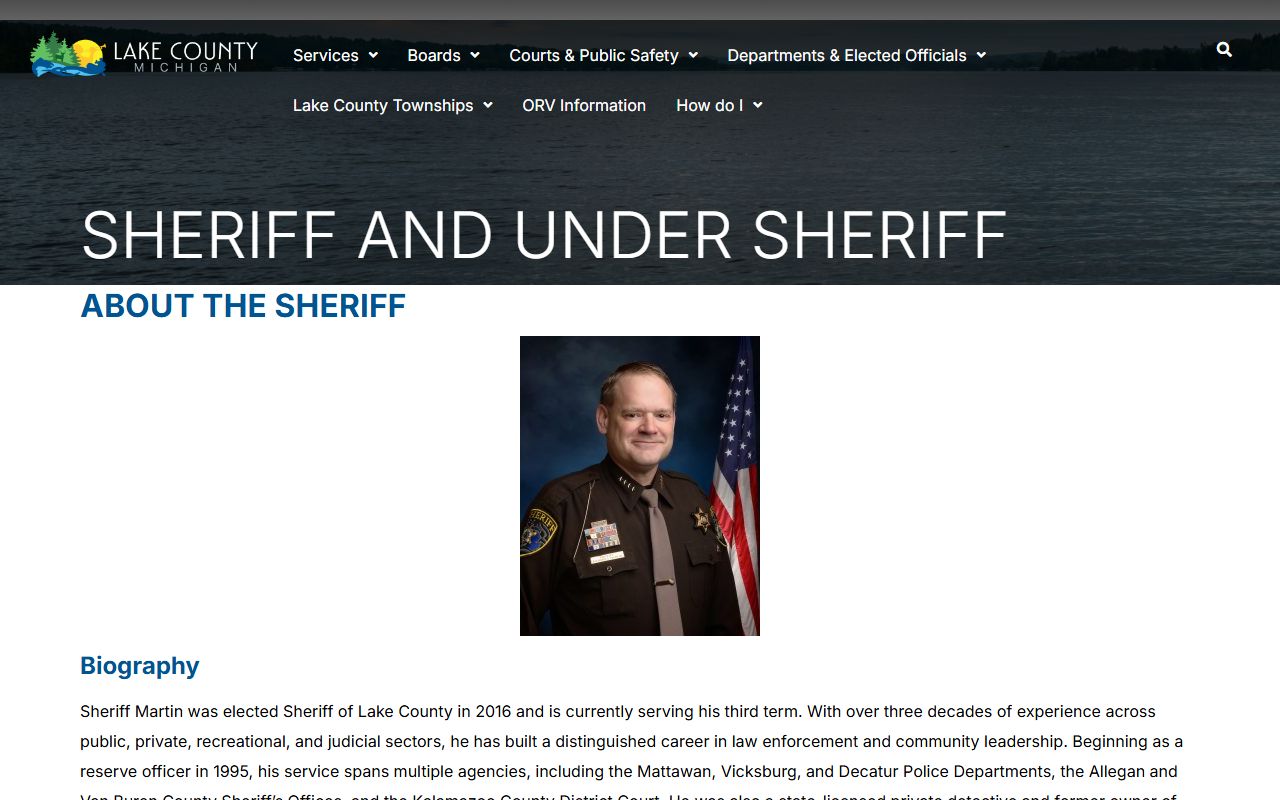 Lake County Sheriff's Office website for busted mugshots info